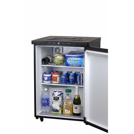 Kegco 24" Wide Dual Tap Black Stainless Steel Digital  Kegerator K309X-2 Kegerators K309X-2NK Wine Coolers Empire
