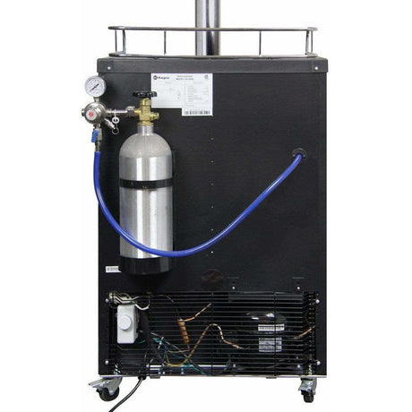 Kegco 24" Wide Dual Tap Black Stainless Steel Digital  Kegerator K309X-2 Kegerators K309X-2NK Wine Coolers Empire