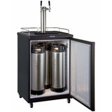 Kegco  24" Wide Dual Tap Home Brew Kegerator HBK163B-2 Kegerators HBK163B-2NK Wine Coolers Empire