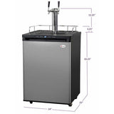 Kegco 24" Wide Dual Tap Stainless Steel Digital Kegerator K309SS-2 Kegerators K309SS-2NK Wine Coolers Empire