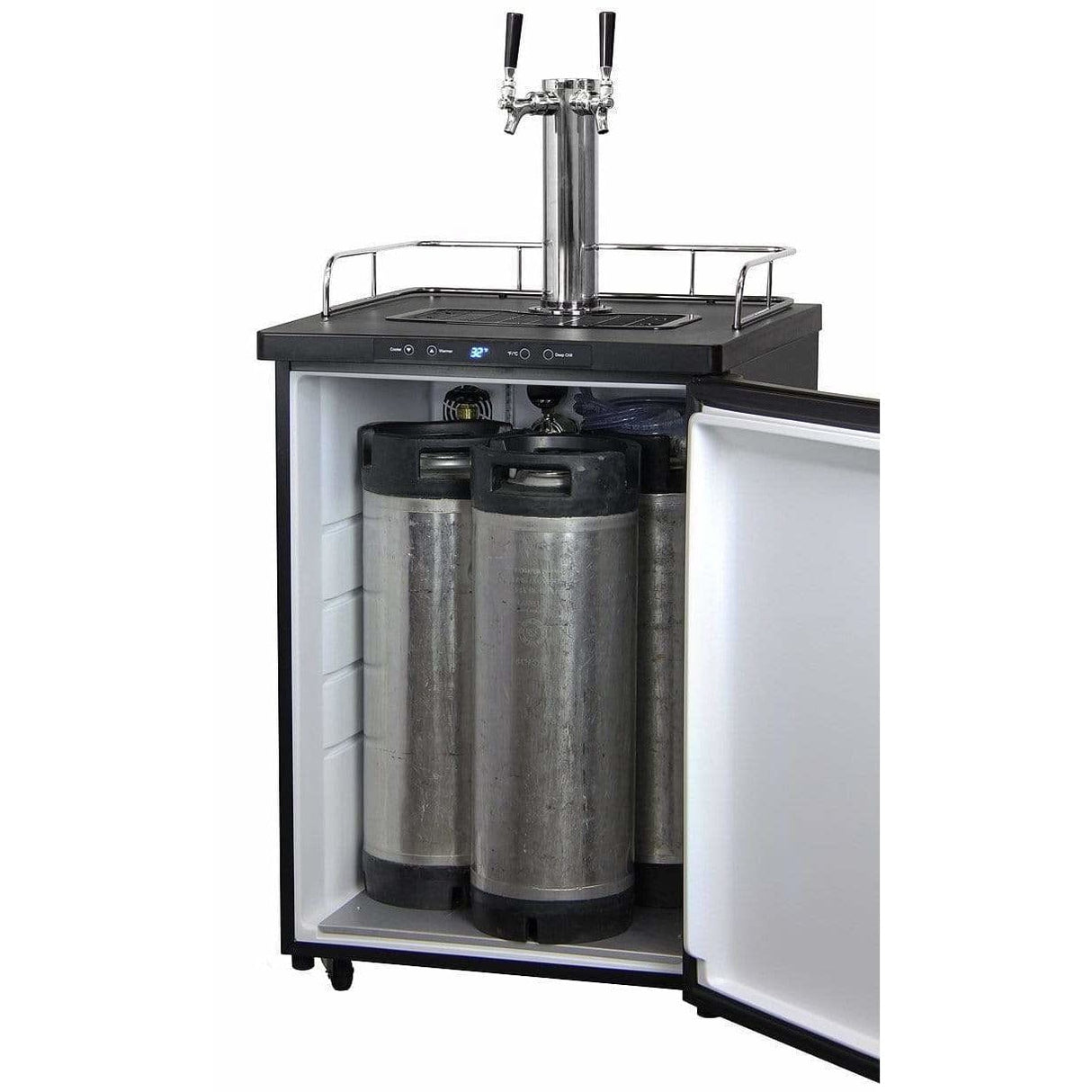 Kegco 24" Wide Dual Tap Stainless Steel Digital Kegerator K309SS-2 Kegerators K309SS-2NK Wine Coolers Empire