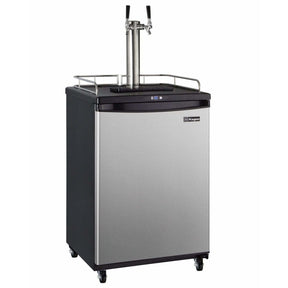 Kegco 24" Wide  Dual Tap Stainless Steel Home Brew Kegerator HBK163S-2 Kegerators HBK163S-2NK Wine Coolers Empire