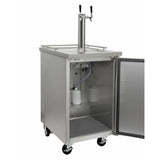 Kegco 24" Wide Dual Tap Stainless Steel Home Brew Kegerator HBK1XS-2 Kegerators HBK1XS-2 Wine Coolers Empire