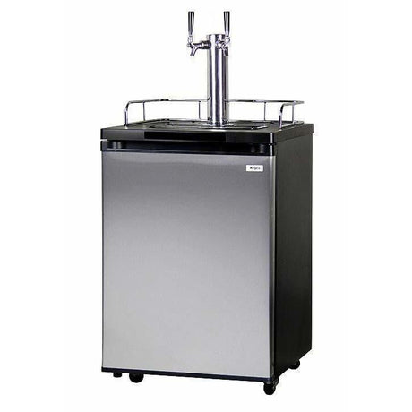 Kegco 24" Wide Dual Tap Stainless Steel Kegerator Home Brew HBK209S-2 Kegerators HBK209S-2NK Wine Coolers Empire