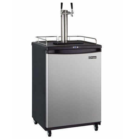 Kegco 24" Wide Dual Tap Stainless Steel Kegerator Z163S-2 Kegerators Z163S-2NK Wine Coolers Empire