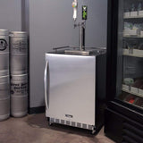 Kegco 24" Wide Dual Tap Stainless Steel Right Hinge Built-In with Kit Kegerator HK38BSC-2 Kegerators HK38BSC-2 Wine Coolers Empire