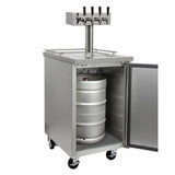 Kegco 24" Wide Four Tap All Stainless Steel Kegerator XCK-1S-4 Kegerators XCK-1S-4 Wine Coolers Empire