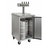 Kegco 24" Wide Four Tap All Stainless Steel Kegerator XCK-1S-4 Kegerators XCK-1S-4 Wine Coolers Empire