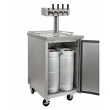 Kegco 24" Wide Four Tap All Stainless Steel Kegerator XCK-1S-4 Kegerators XCK-1S-4 Wine Coolers Empire