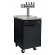 Kegco 24" Wide Four Tap Black with Kegs Home Brew Kegerator HBK1XB-4K Kegerators HBK1XB-4K Wine Coolers Empire