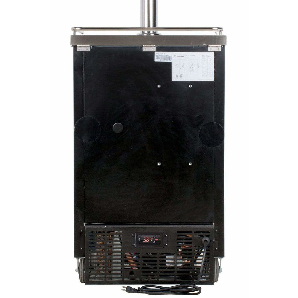 Kegco 24" Wide Four Tap Black with Kegs Home Brew Kegerator HBK1XB-4K Kegerators HBK1XB-4K Wine Coolers Empire