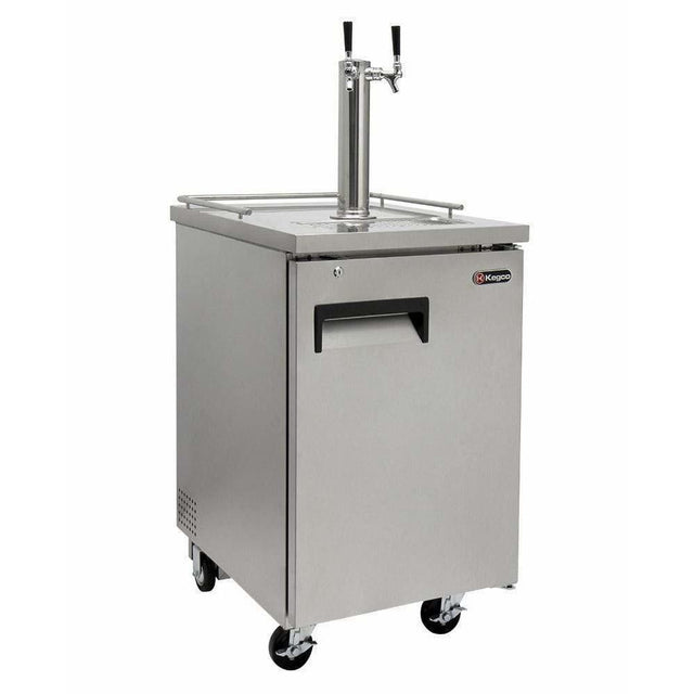 Kegco 24" Wide Kombucha Dual Tap All Stainless Steel Kegerator KOMC1S-2 Kegerators KOMC1S-2 Wine Coolers Empire