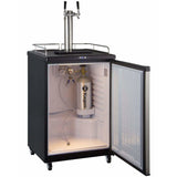 Kegco 24" Wide Kombucha Dual Tap Stainless Steel Kegerator KOM163S-2 Kegerators KOM163S-2NK Wine Coolers Empire