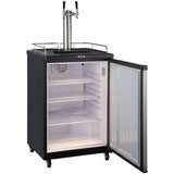 Kegco 24" Wide Kombucha Dual Tap Stainless Steel Kegerator KOM163S-2 Kegerators KOM163S-2NK Wine Coolers Empire