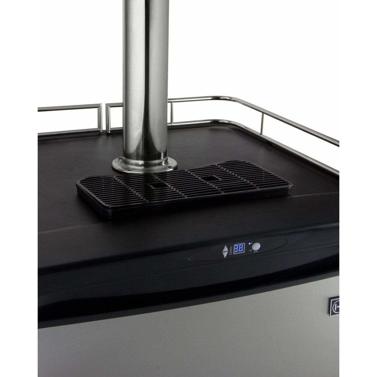 Kegco 24" Wide Kombucha Dual Tap Stainless Steel Kegerator KOM163S-2 Kegerators KOM163S-2NK Wine Coolers Empire