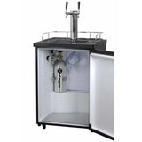 Kegco 24" Wide Kombucha Dual Tap Stainless Steel Kegerator KOM20S-2 Kegerators KOM20S-2NK Wine Coolers Empire