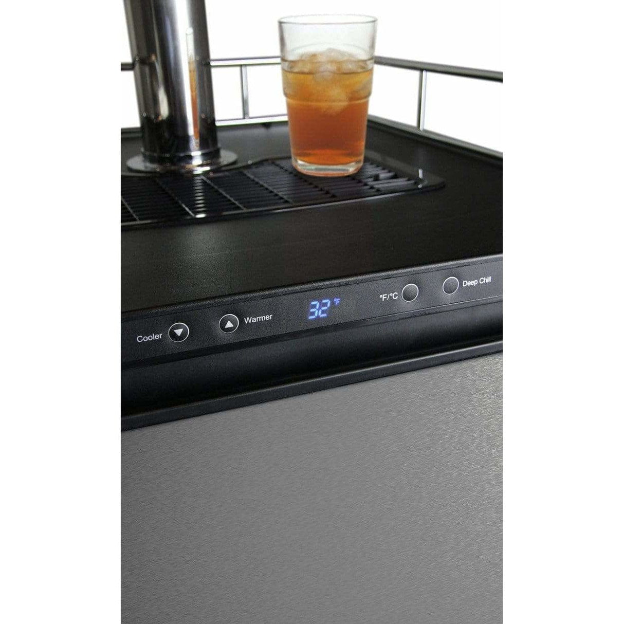 Kegco 24" Wide Kombucha Dual Tap Stainless Steel Kegerator KOM30S-2 Kegerators KOM30S-2NK Wine Coolers Empire