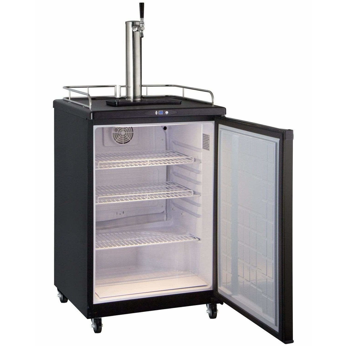 Kegco 24" Wide Kombucha Single Tap Black Kegerator KOM163B-1 Kegerators KOM163B-1NK Wine Coolers Empire