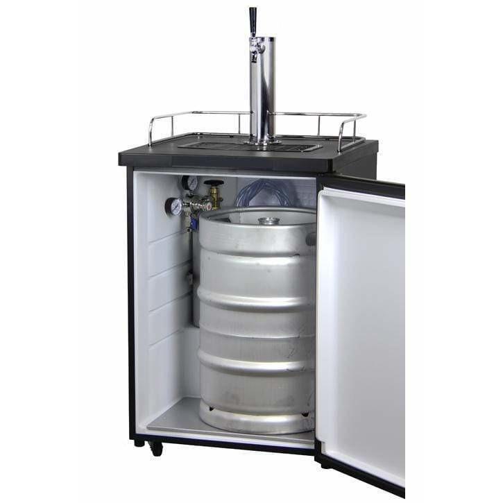 Kegco 24" Wide Kombucha Single Tap Black Kegerator KOM20B-1 Kegerators KOM20B-1NK Wine Coolers Empire