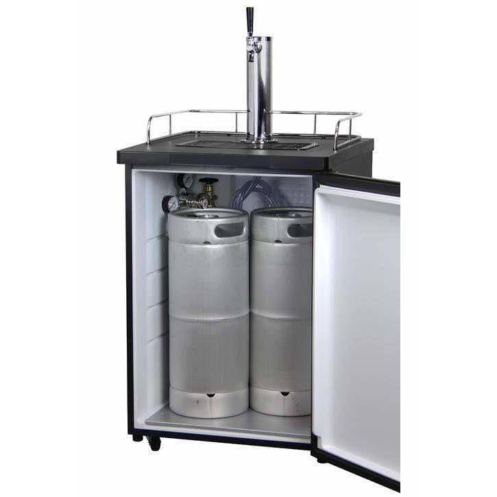 Kegco 24" Wide Kombucha Single Tap Black Kegerator KOM20B-1 Kegerators KOM20B-1NK Wine Coolers Empire