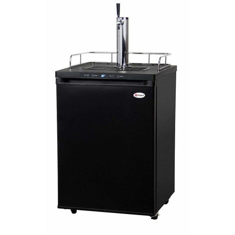 Kegco 24" Wide Kombucha Single Tap Black Kegerator KOM30B-1 Kegerators KOM30B-1NK Wine Coolers Empire