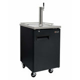 Kegco 24" Wide Kombucha Single Tap Black Kegerator KOMC1B-1 Kegerators KOMC1B-1 Wine Coolers Empire