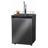 Kegco 24" Wide Kombucha Single Tap Black Stainless Steel Kegerator KOM30X-1 Kegerators KOM30X-1NK Wine Coolers Empire