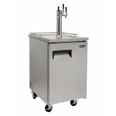 Kegco 24" Wide Kombucha Triple Tap All Stainless Steel Kegerator KOMC1S-3 Kegerators KOMC1S-3 Wine Coolers Empire