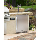 Kegco 24" Wide Single All Stainless Steel Outdoor Built-In Left Hinge with Kit  Kegerator HK38SSU-L-1 Kegerators HK38SSU-L-1 Wine Coolers Empire