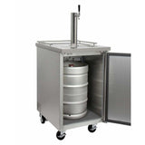 Kegco 24" Wide Single Tap All Stainless Steel Kegerator XCK-1S Kegerators XCK-1S Wine Coolers Empire