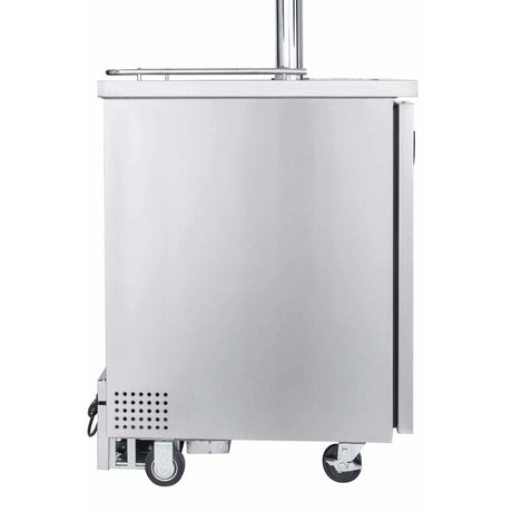 Kegco  24" Wide Single Tap All Stainless Steel with Keg Home Brew Kegerator HBK1XS-1K Kegerators HBK1XS-1K Wine Coolers Empire