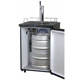 Kegco 24" Wide Single Tap Black Digital Kegerator K309B-1 Kegerators K309B-1NK Wine Coolers Empire