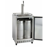 Kegco 24" Wide Single Tap Outdoor Left Hinge with Kit Kegerator HK38SSC-L-1 Kegerators HK38SSC-L-1 Wine Coolers Empire