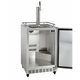 Kegco 24" Wide Single Tap Outdoor Left Hinge with Kit Kegerator HK38SSC-L-1 Kegerators HK38SSC-L-1 Wine Coolers Empire