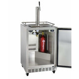 Kegco 24" Wide Single Tap Outdoor Left Hinge with Kit Kegerator HK38SSC-L-1 Kegerators HK38SSC-L-1 Wine Coolers Empire