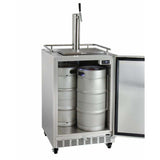 Kegco 24" Wide Single Tap Outdoor Left Hinge with Kit Kegerator HK38SSC-L-1 Kegerators HK38SSC-L-1 Wine Coolers Empire