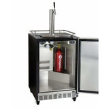 Kegco 24" Wide Single Tap Stainless Steel Built-In Left Hinge with Kit Kegerator HK38BSC-L-1 Kegerators HK38BSC-L-1 Wine Coolers Empire