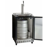Kegco 24" Wide Single Tap Stainless Steel Built-In Left Hinge with Kit Kegerator HK38BSC-L-1 Kegerators HK38BSC-L-1 Wine Coolers Empire