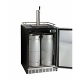 Kegco 24" Wide Single Tap Stainless Steel Built-In Right Hinge with Kit Kegerator HK38BSU-1 Kegerators HK38BSU-1 Wine Coolers Empire