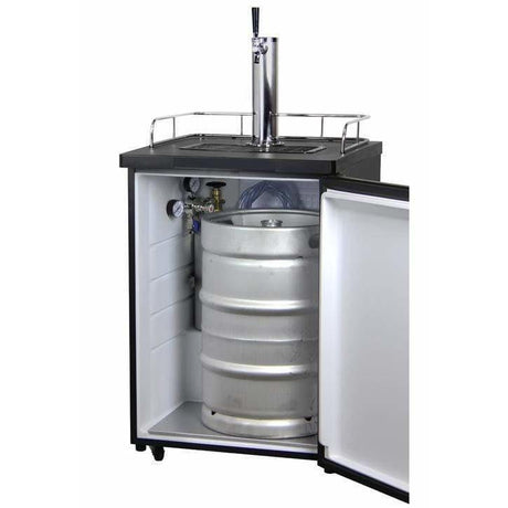 Kegco 24" Wide Single Tap Stainless Steel Kegerator K209SS-1 Kegerators K209SS-1NK Wine Coolers Empire