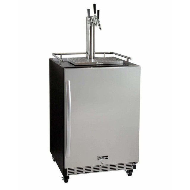 Kegco 24" Wide Triple Tap All Stainless Steel Built-In with Kit Kegerator HK38BSC-3 Kegerators HK38BSC-3 Wine Coolers Empire