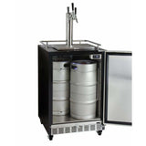 Kegco 24" Wide Triple Tap All Stainless Steel Built-In with Kit Kegerator HK38BSC-3 Kegerators HK38BSC-3 Wine Coolers Empire