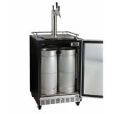 Kegco 24" Wide Triple Tap All Stainless Steel Built-In with Kit Kegerator HK38BSC-3 Kegerators HK38BSC-3 Wine Coolers Empire