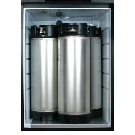 Kegco 24" Wide Triple Tap Black Home Brew Kegerator HBK209B-3 Kegerators HBK209B-3NK Wine Coolers Empire