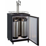 Kegco 24" Wide Triple Tap  Home Brew Kegerator HBK163B-3 Kegerators HBK163B-3NK Wine Coolers Empire