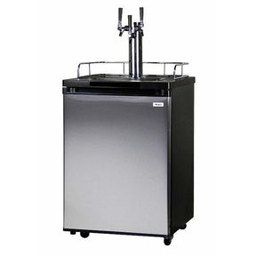 Kegco 24" Wide Triple Tap Stainless Steel Home Brew Kegerator HBK209S-3 Kegerators HBK209S-3NK Wine Coolers Empire