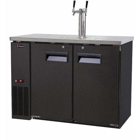 Kegco 49" Wide Dual Tap Black Kegerator XCK-2448B Kegerators XCK-2448B Wine Coolers Empire