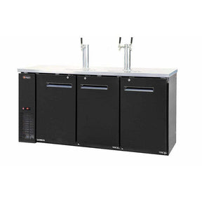 Kegco 72" Wide Triple Tap Black Kegerator XCK-2472B Kegerators XCK-2472B Wine Coolers Empire