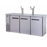 Kegco 72" Wide Triple Tap Stainless Steel Kegerator XCK-2472S Kegerators XCK-2472S Wine Coolers Empire