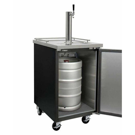 Kegco Commercial Keg Beer Dispenser-Black Kegerator XCK-1B-K Kegerators XCK-1B-K Wine Coolers Empire